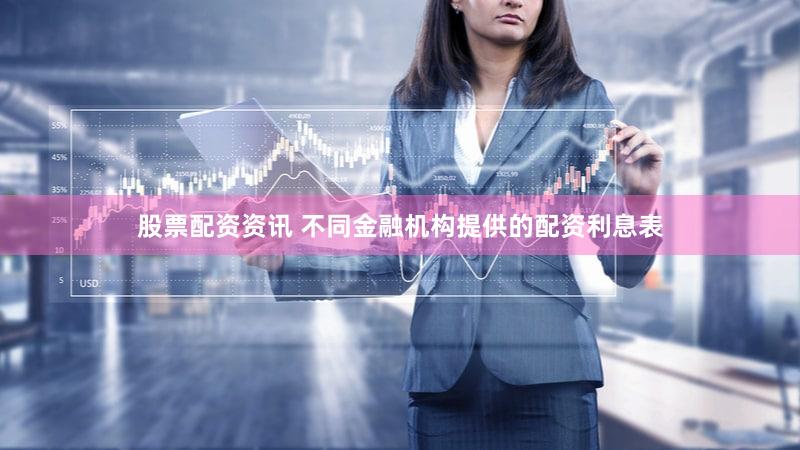 股票配资资讯 不同金融机构提供的配资利息表