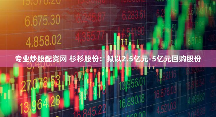 专业炒股配资网 杉杉股份：拟以2.5亿元-5亿元回购股份