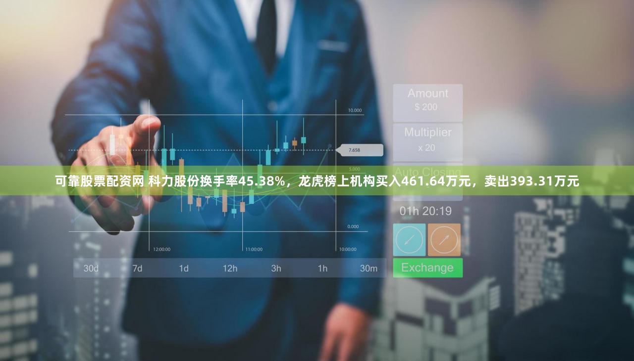 可靠股票配资网 科力股份换手率45.38%，龙虎榜上机构买入461.64万元，卖出393.31万元