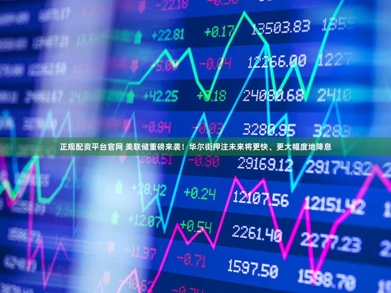 正规配资平台官网 美联储重磅来袭！华尔街押注未来将更快、更大幅度地降息