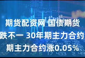 期货配资网 国债期货收盘涨跌不一 30年期主力合约涨0.05%
