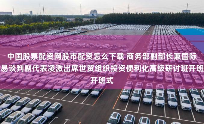 中国股票配资网股市配资怎么下载 商务部副部长兼国际贸易谈判副代表凌激出席世贸组织投资便利化高级研讨班开班式